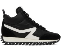 Black Retro Hiker Sneakers