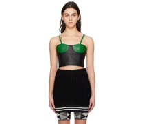 SSENSE Exclusive Black Leather Camisole