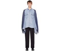 SSENSE Exclusive Blue Inserted Denim Jacket