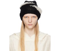 Black & White Rib Beanie