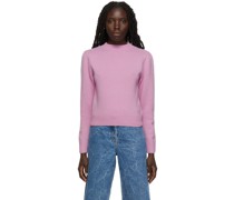 Pink Wool Crewneck Sweater