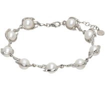 SSENSE Exclusive Silver Pearl Spark Bracelet