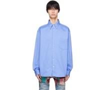 Blue Button-Up Shirt