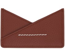 Brown Triangle 6 Card Holder