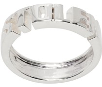 Silver Mini 'Stolen' Block Ring