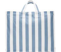 Blue & White Large Tote