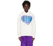 White Gradient Heart Hoodie