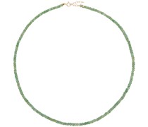 Green May Birthstone Emerald Beaded Necklace