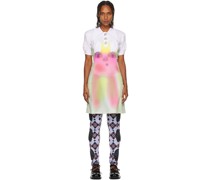 SSENSE Exclusive White 'Spray Paint Alien' Minidress