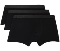 Three-Pack Black Trunk Boxers