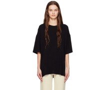 Black Slit T-Shirt