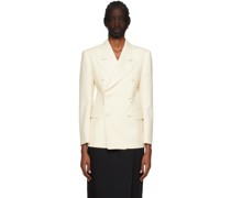 Off-White Double-Breasted Blazer