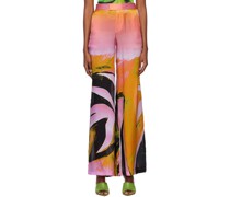 Pink Wide-Leg Trousers