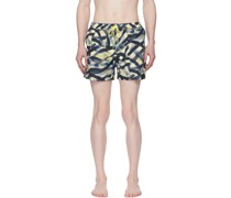 Multicolor Graphic Swim Shorts
