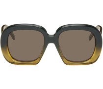 Green Square Halfmoon Sunglasses