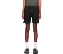 Black Cotton Shorts