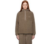 Taupe Teddy Pullover Sweater