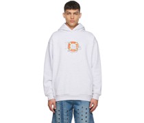 Gray Cotton Hoodie