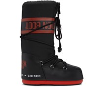 Black & Red Stranger Things Upside Down Boots