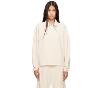 Beige Half-Zip Sweater