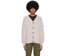 Gray Y-Neck Cardigan