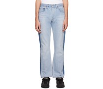 Blue Pleat Jeans