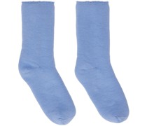 SSENSE Exclusive Blue Mea Socks