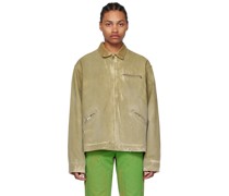 Beige Sprayed Jacket