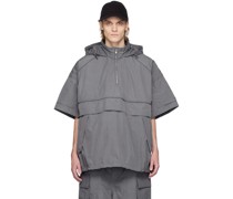 Gray Stowaway Hood Jacket