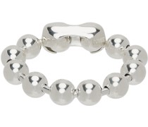 Silver Bulky Ball Bracelet