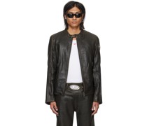 Brown L-Cobbe Leather Jacket