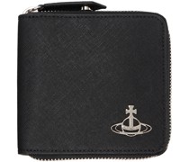 Black Rounded Square Wallet