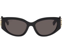 Black Bossy Round AF Sunglasses