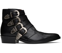 Black Buckle Boots