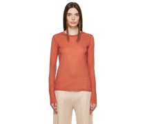 Red Crewneck Long Sleeve T-Shirt