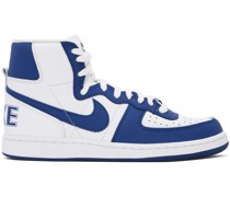 Blue & White Nike Edition Terminator High Sneakers