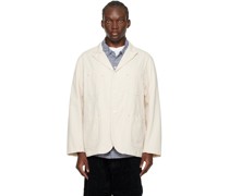 Off-White Single-Breasted Blazer