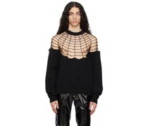 Black Spiderweb Sweater