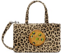 Black & Tan Small Jeweled Cookie Bag