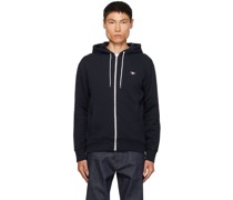Navy Tricolor Fox Patch Hoodie