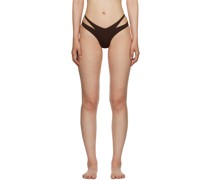 Brown Cutout Bikini Bottoms