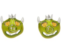 Green Munster Earrings