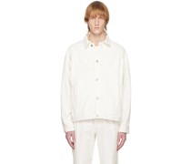 White Button-Up Denim Jacket