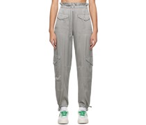 Gray Washed Trousers