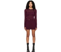 Burgundy Laundry Minidress