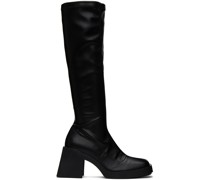 Black Chloë Strap Boots