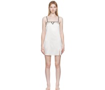 White Silk Minidress