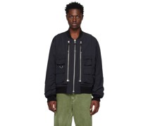 Black CM1-5 Modular Flight Reversible Bomber Jacket