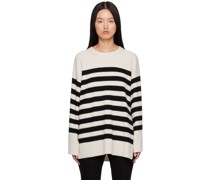 Beige & Black Leon Sweater