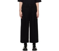 Black 'The Etcher' Trousers